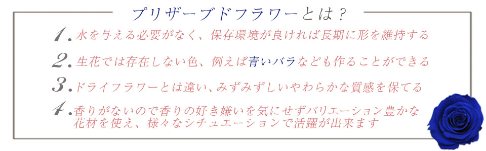 米寿祝いフラワーギフト プリザーブドフラワーとは？
